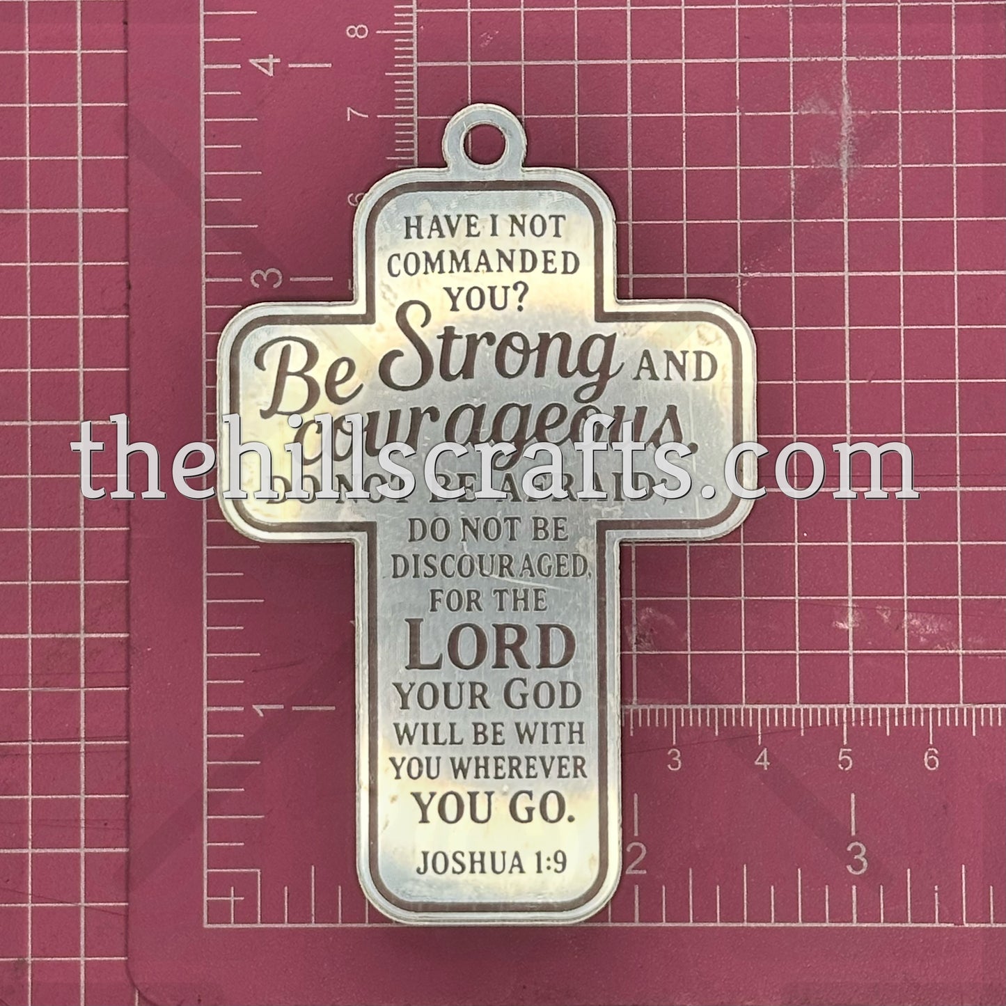 Cross With Joshua 1:9 - Homecoming Trinket