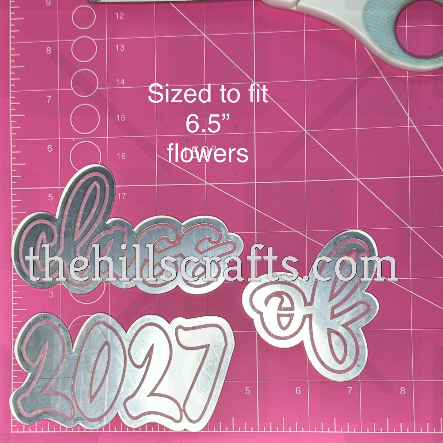 Class of 2027 on Individual Trinket for Cascade or Waterfall flowers