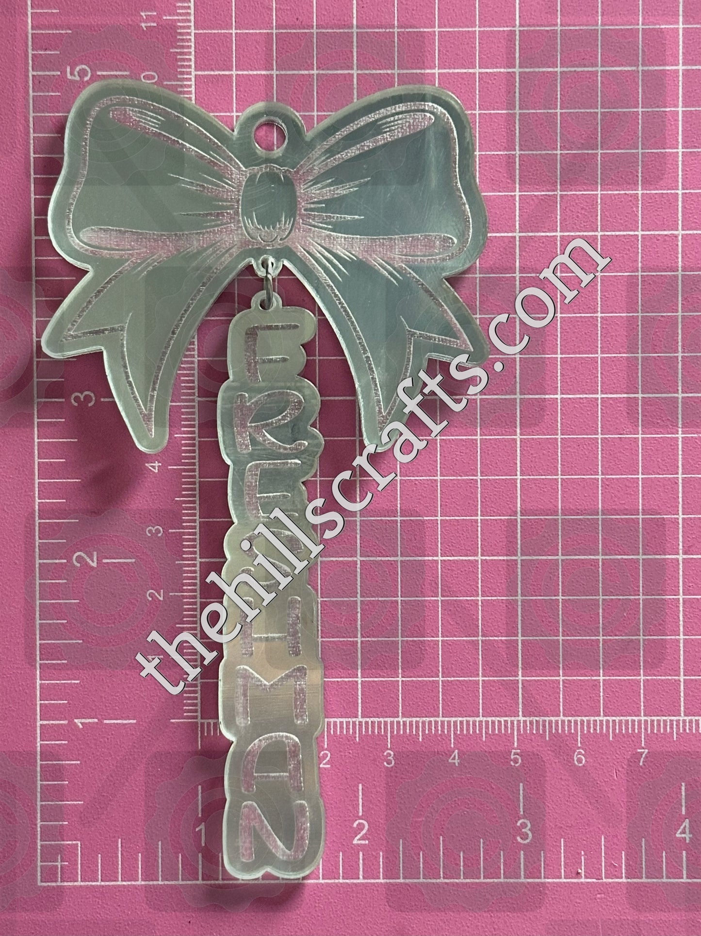 Freshman - Sophomore - Junior - Senior -Dangle Bow Homecoming Trinket - Mirror Acrylic Trinket