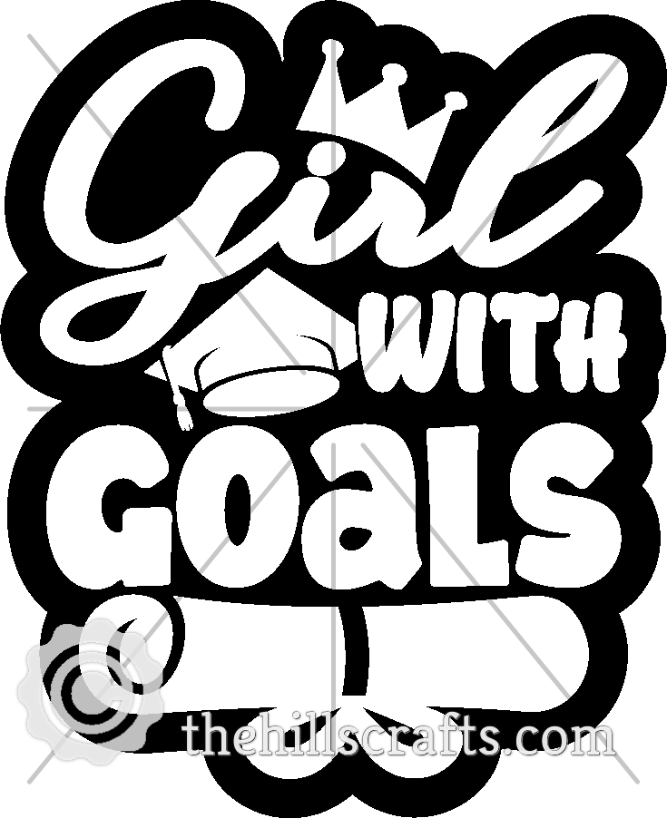 Girl with Goals - Senior - Graduate Diploma Trinket