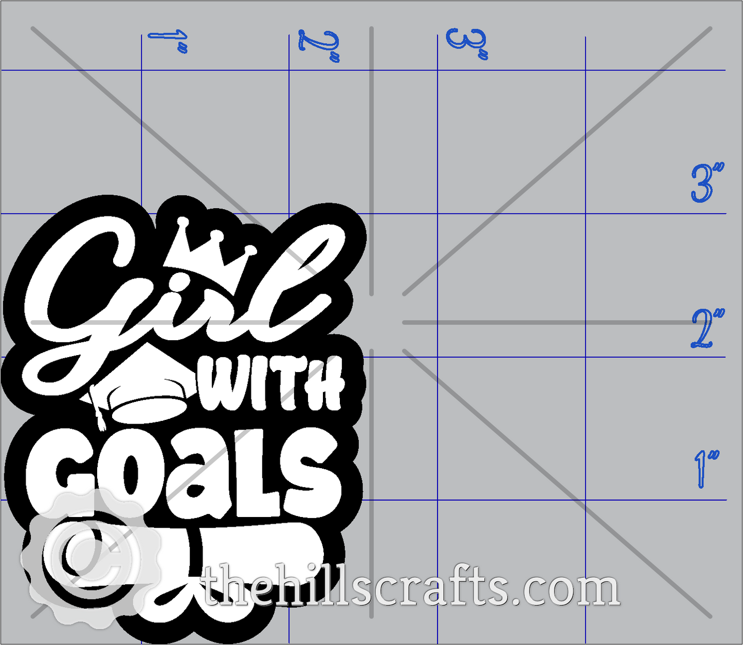 Girl with Goals - Senior - Graduate Diploma Trinket