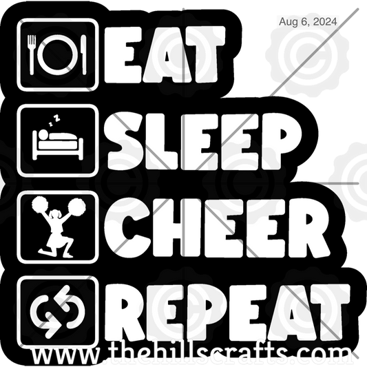 Eat Sleep Cheer Repeat 1 Trinket