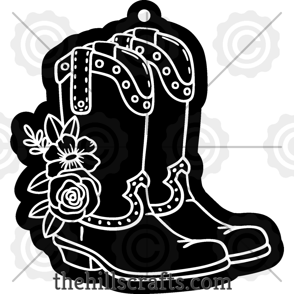 Cowboy Boot Floral - Flower Trinket