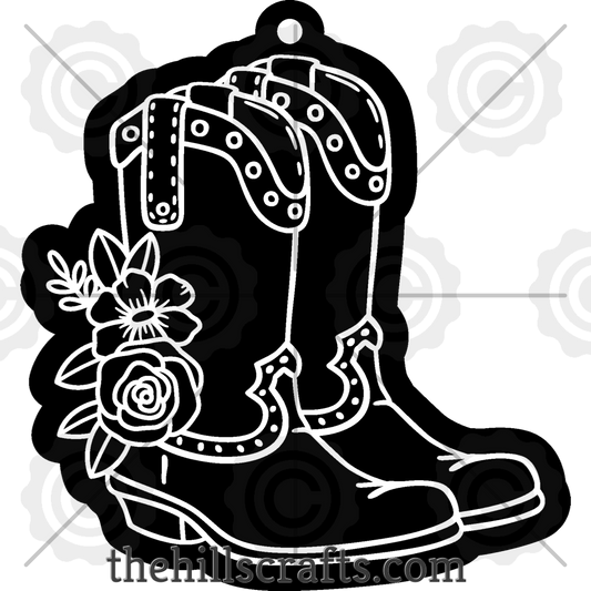 Cowboy Boot Floral - Flower Trinket