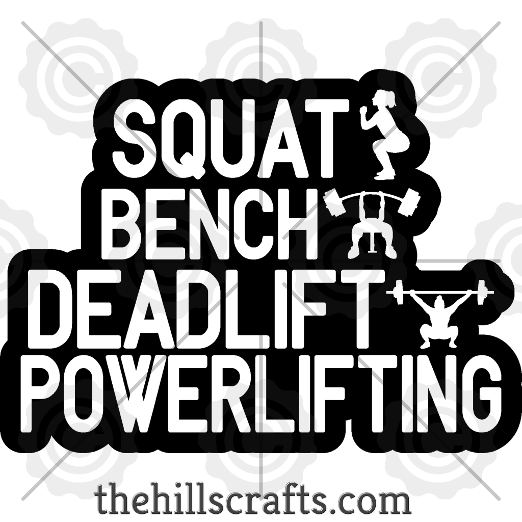Squat Bench Deadlift Powerlifting Trinket