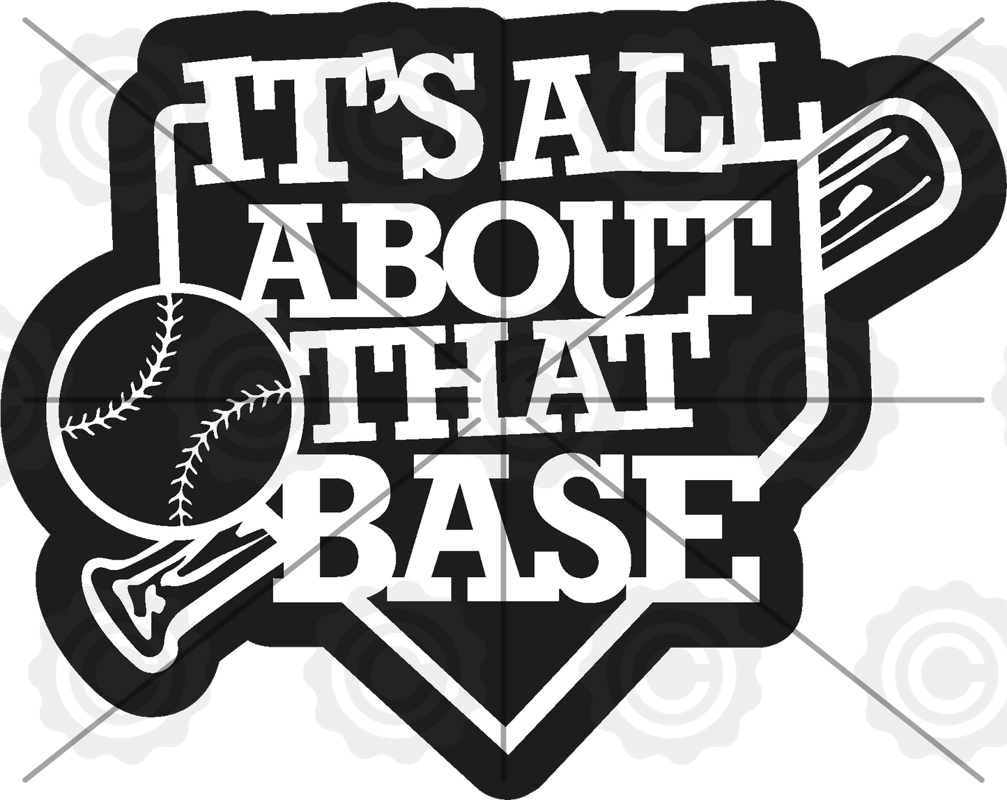 Baseball or Softball All about that base Trinket