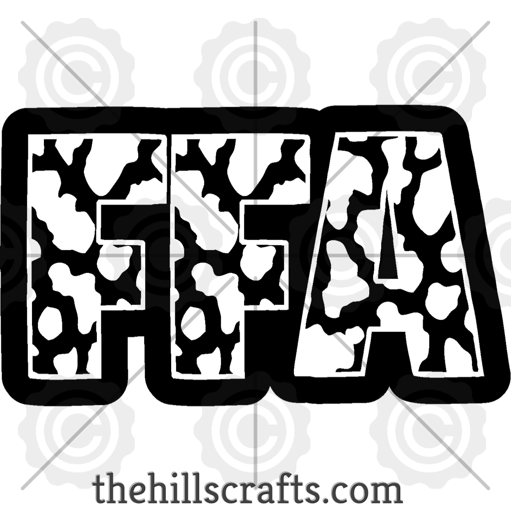 FFA Cow Print Trinket 1