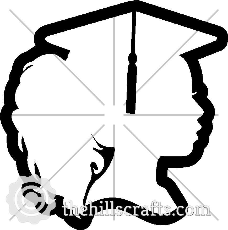 Senior - Graduate Girl #2 Grad Cap Trinket