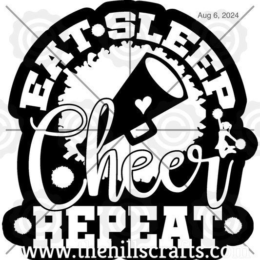 Eat Sleep Cheer Repeat 2 Trinket