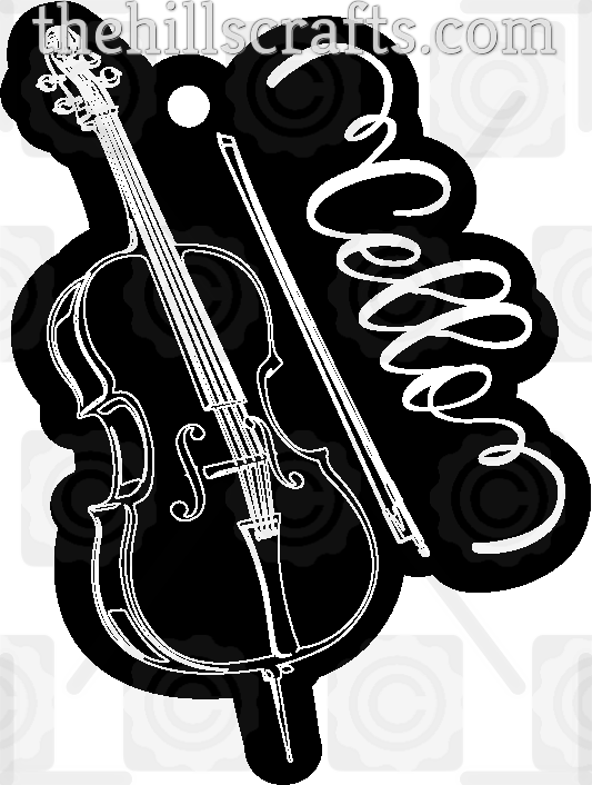 Cello Orchestra Homecoming Trinket - Mirror Acrylic Homecoming Trinket