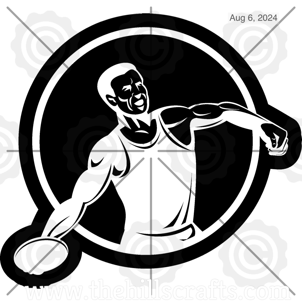 Track and Field Shot Put Guy 3 Trinket