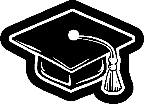 Grad Cap Senior Acrylic Bow Center