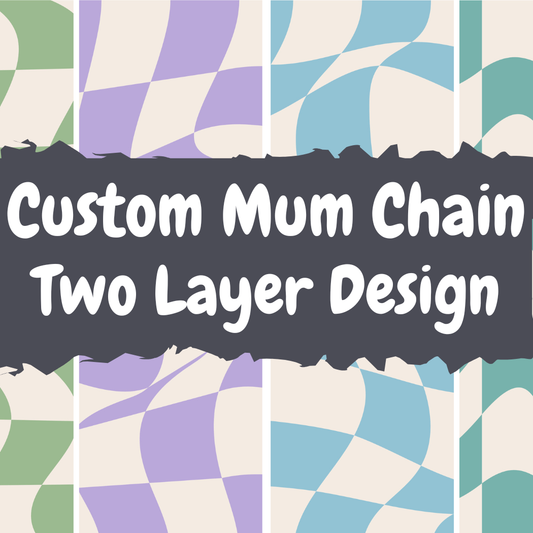 Homecoming Mum Chain - Custom Request - 2 layer Mum Necklace