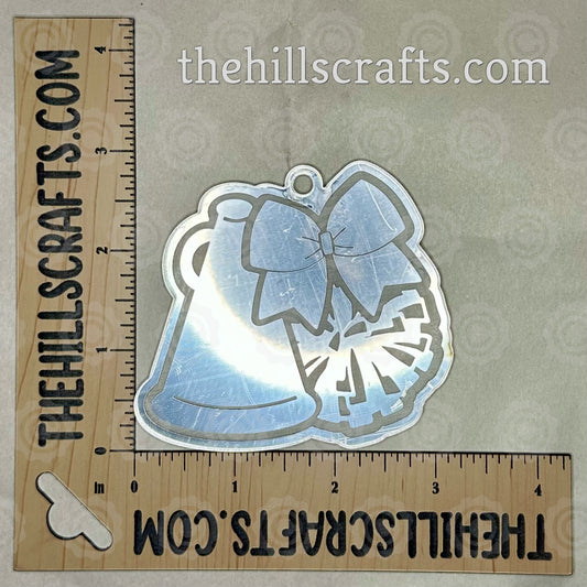 Cheer Cheerleader Pom - Megaphone - Bow Trinket