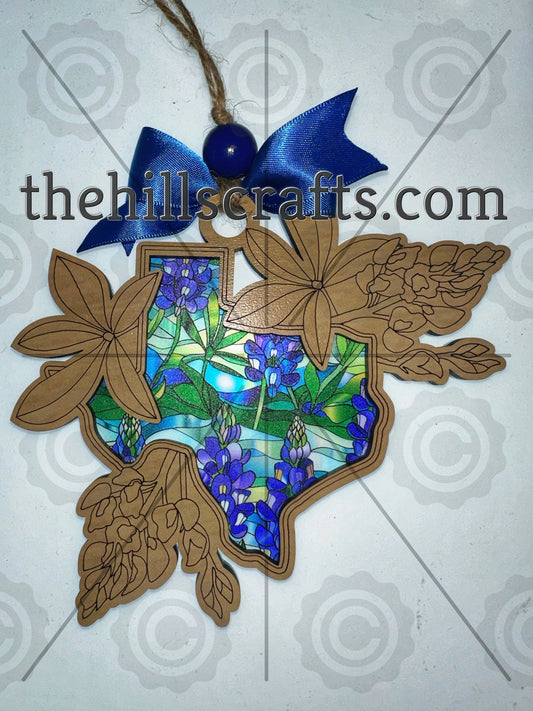 Texas Bluebonnet Ornament & Suncatcher