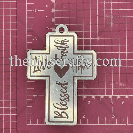 Cross Love - Faith - Hope - Blessed Words - Homecoming Trinket