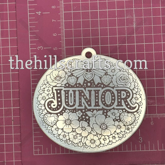 Junior with Flowers and Bow - Homecoming Trinkets - Mirror Acrylic Trinket
