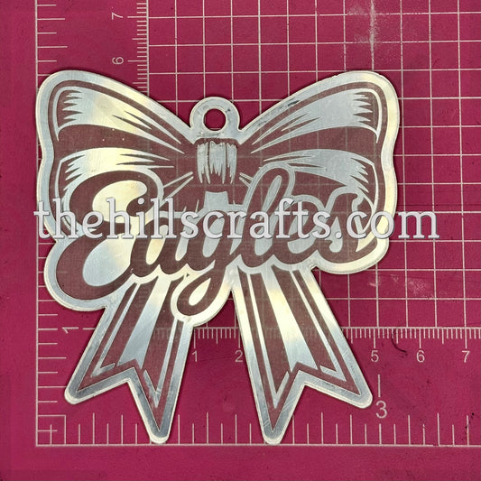 Eagles Bow Homecoming Trinket - Mirror Acrylic Trinket