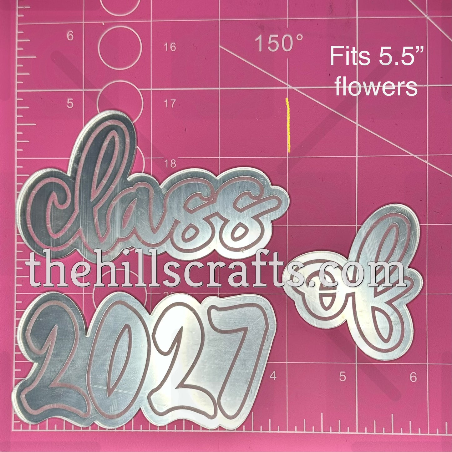 Class of 2027 on Individual Trinket for Cascade or Waterfall flowers