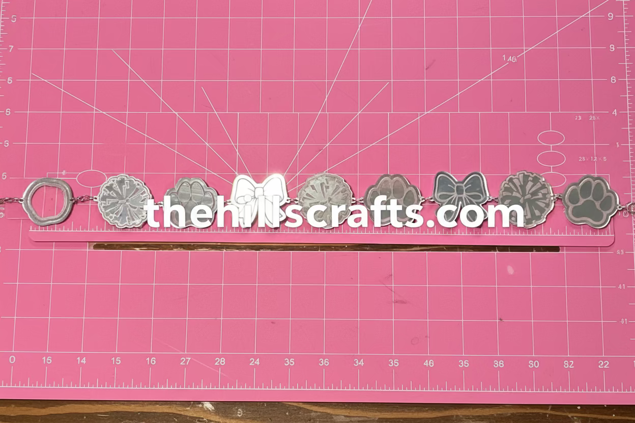 Engraved Homecoming Mum Chain - Mum Necklaces with custom option