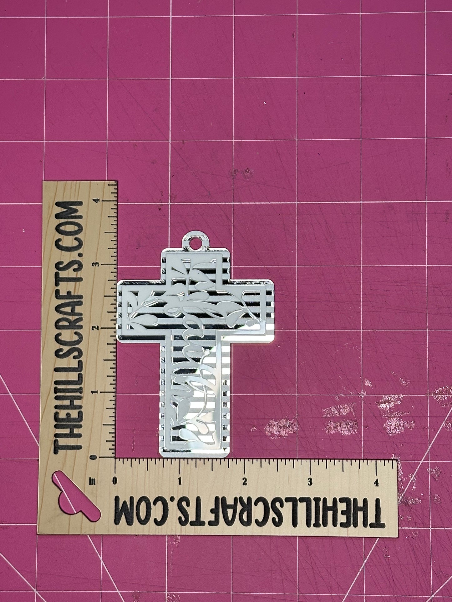 Faith Cross Trinket - Stacked 2 Layer Acrylic Homecoming Trinket