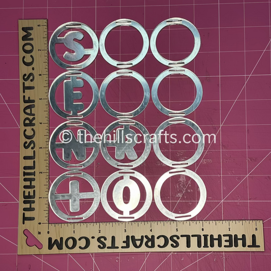 Flower Power Ring Sets - Mirror Acrylic Single Layer Mum Rings