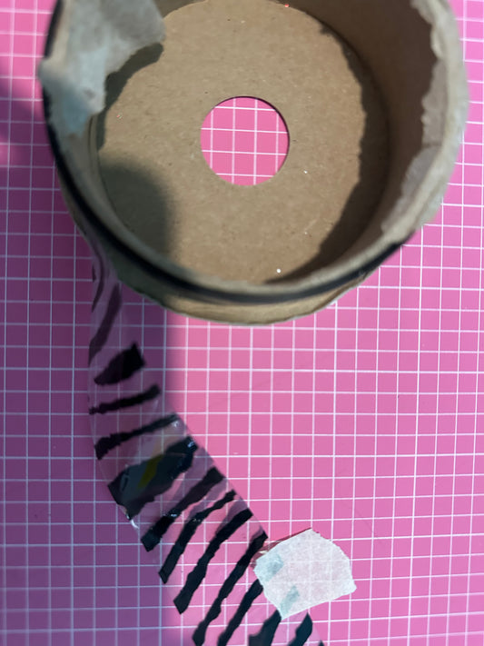 Clear Ribbon Black Imprint ACI Zebra