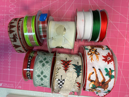Christmas Ribbon Lot