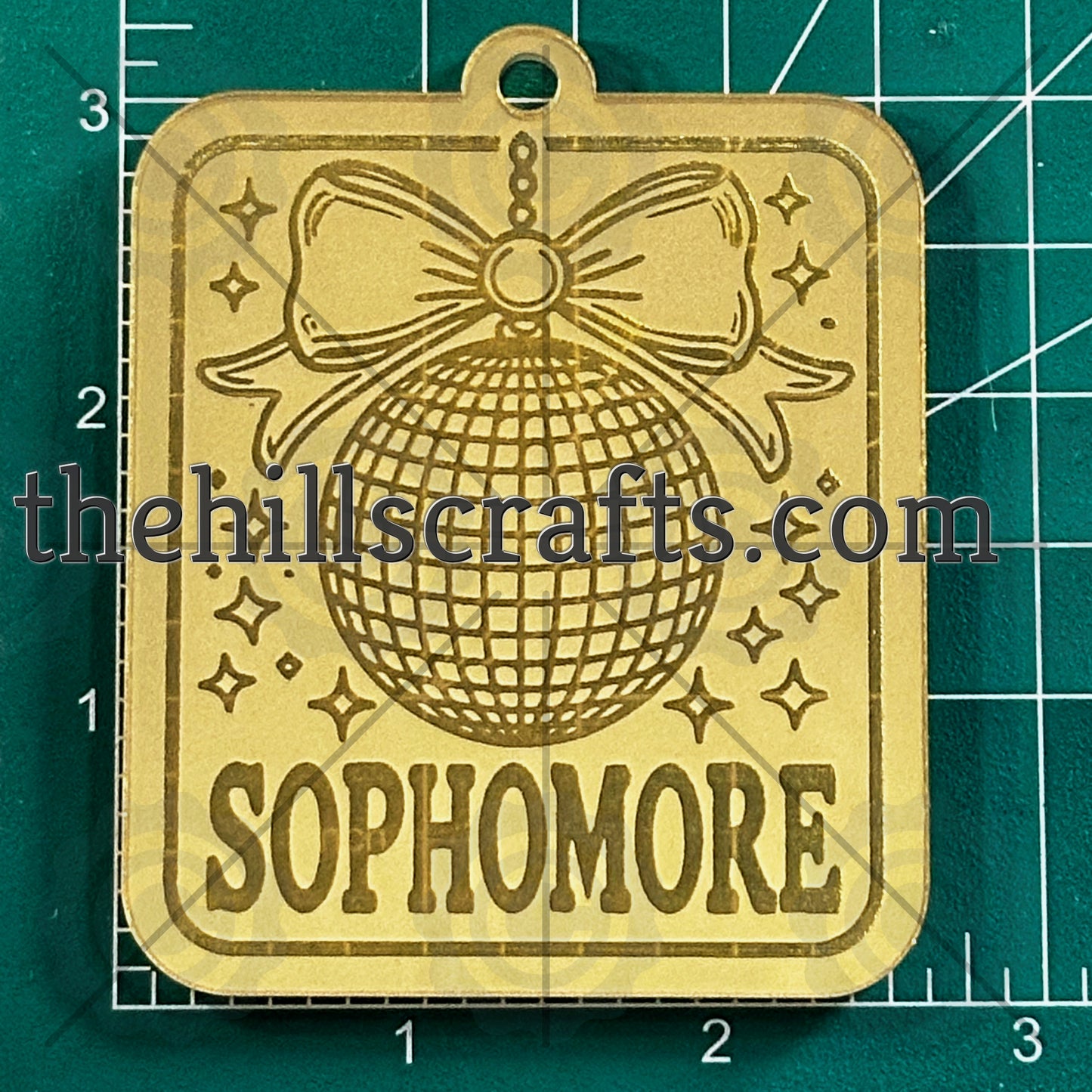 Sophomore DIsco Coquette  Disco Ball Trinket