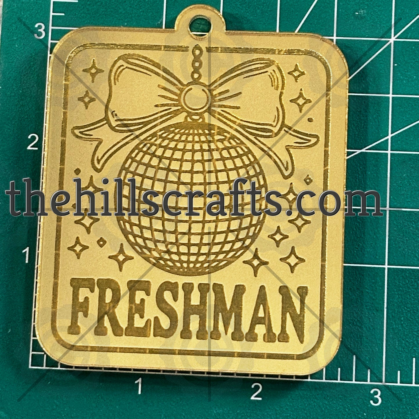 Freshman DIsco Coquette  Disco Ball Trinket