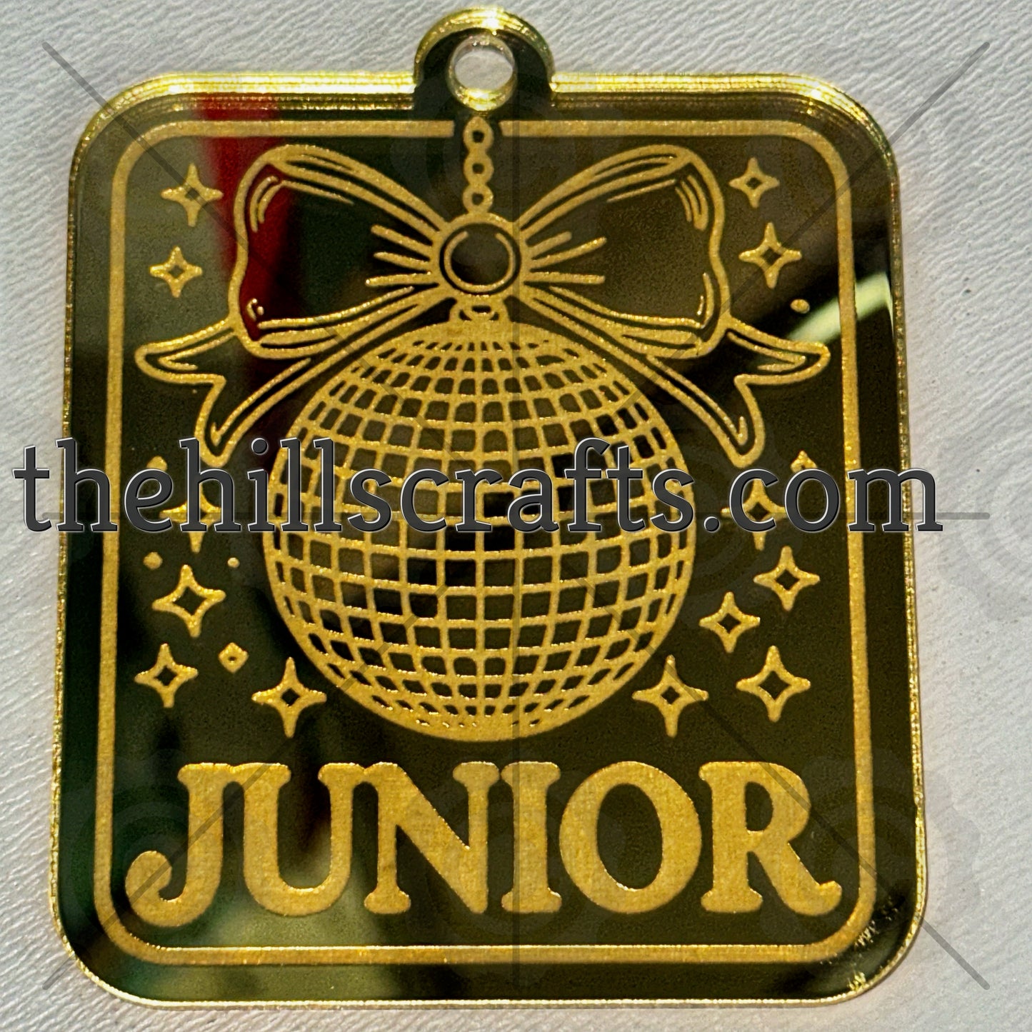 Junior DIsco Coquette  Disco Ball Trinket