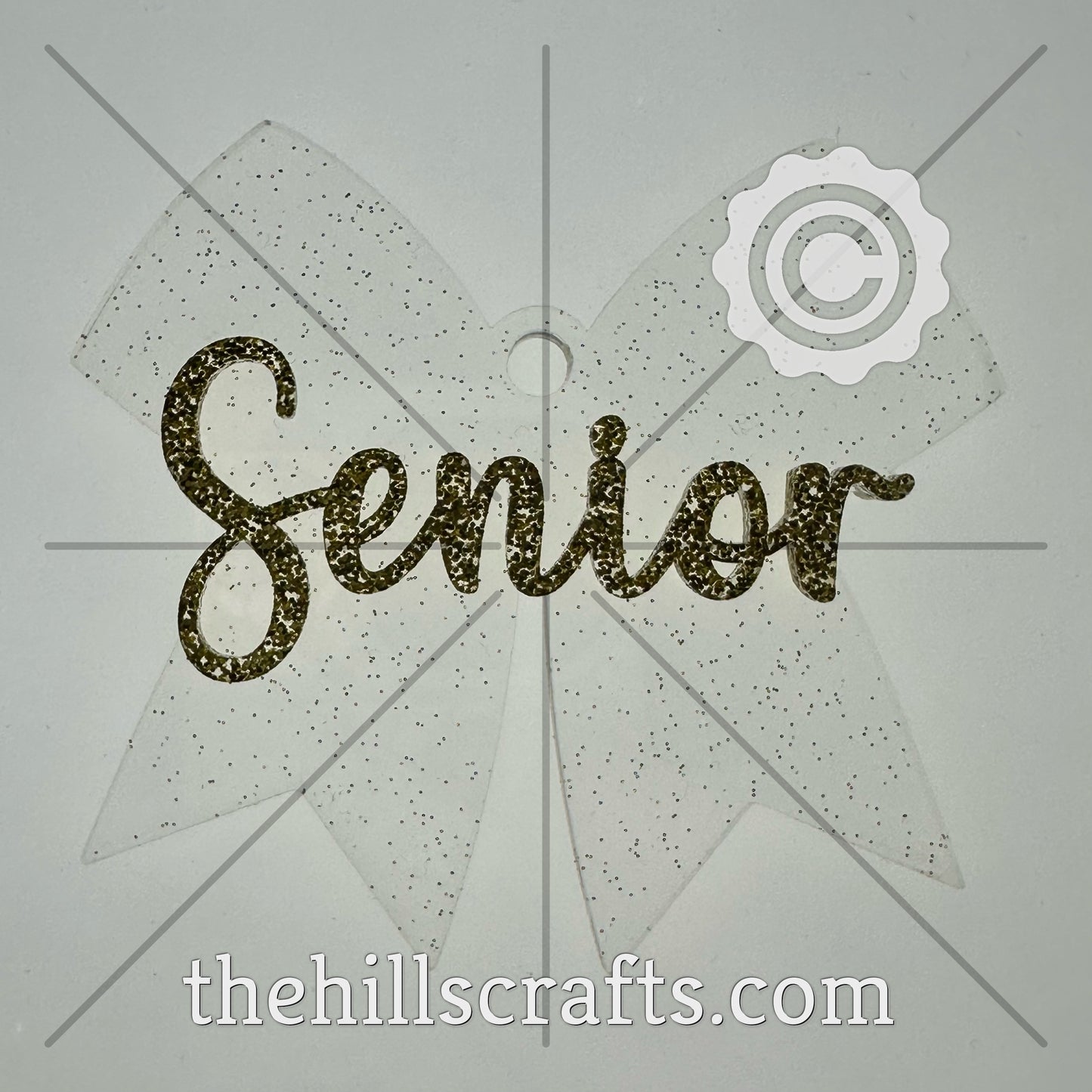Senior Bow 2 Layer Acrylic Homecoming Trinket