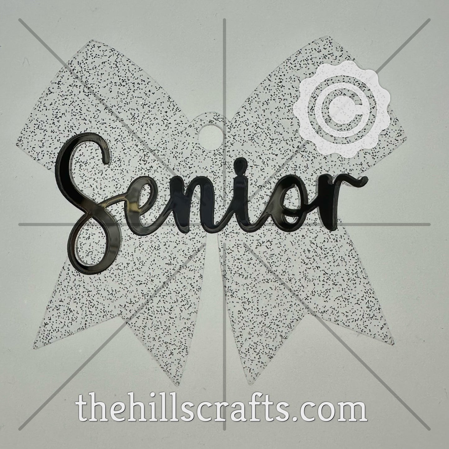 Senior Bow 2 Layer Acrylic Homecoming Trinket