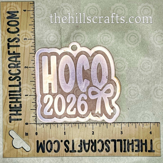 Hoco 2026 Homecoming Trinket - Mirror Acrylic Trinket - Homecoming Coquette