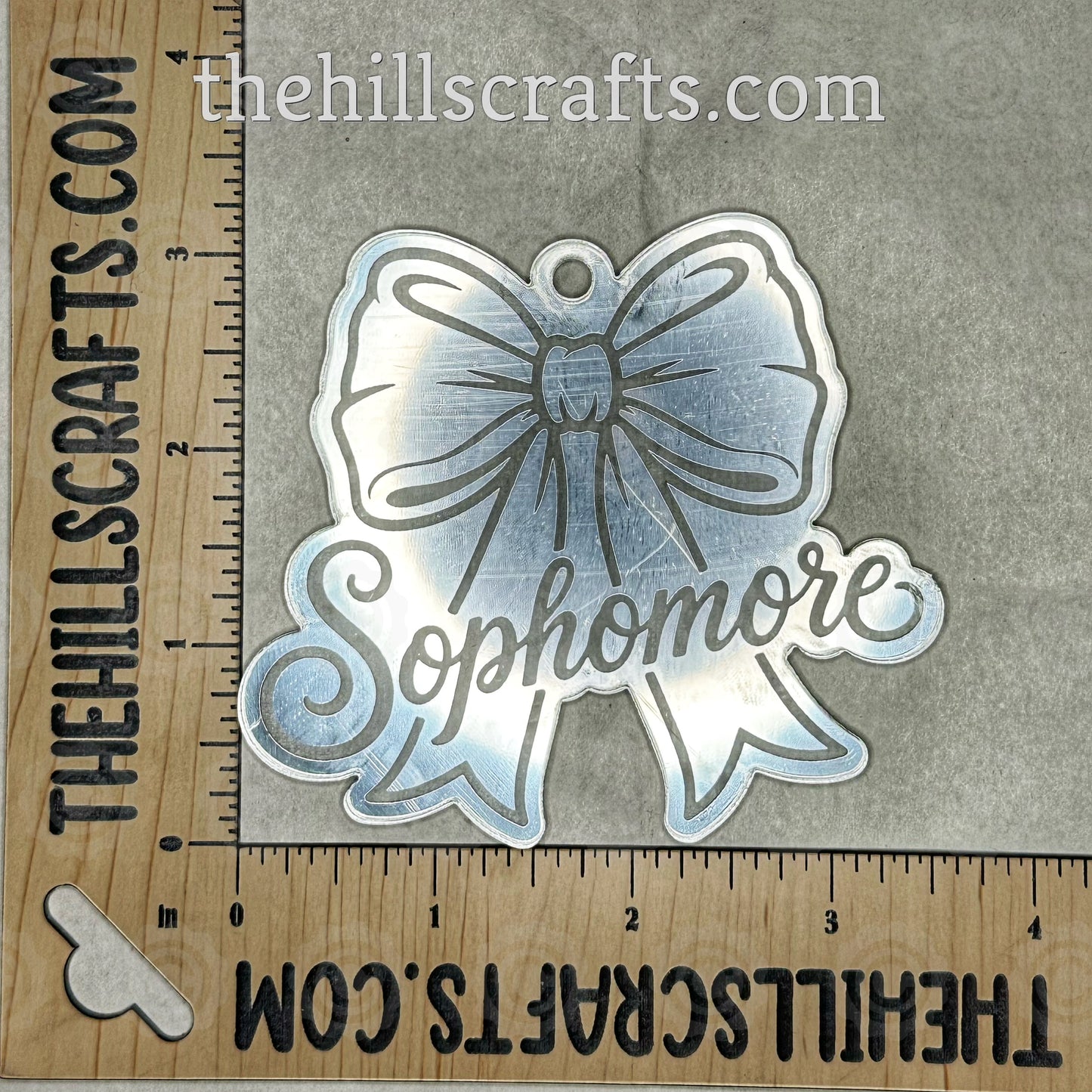 Sophomore Coquette - Homecoming Trinkets - Mirror Acrylic Trinket Engraved