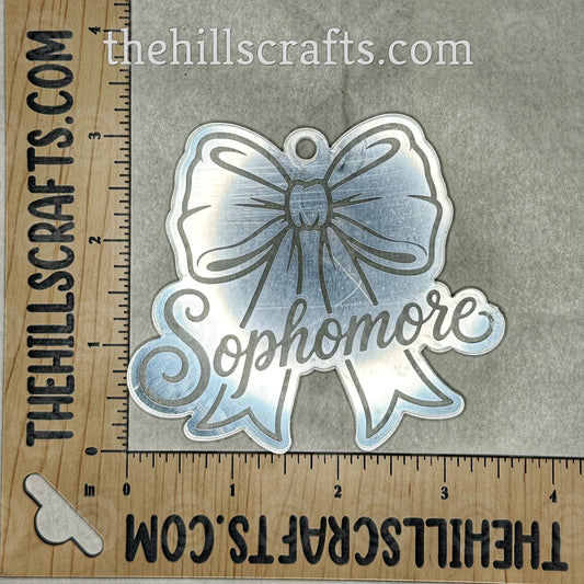 Sophomore Coquette - Homecoming Trinkets - Mirror Acrylic Trinket Engraved