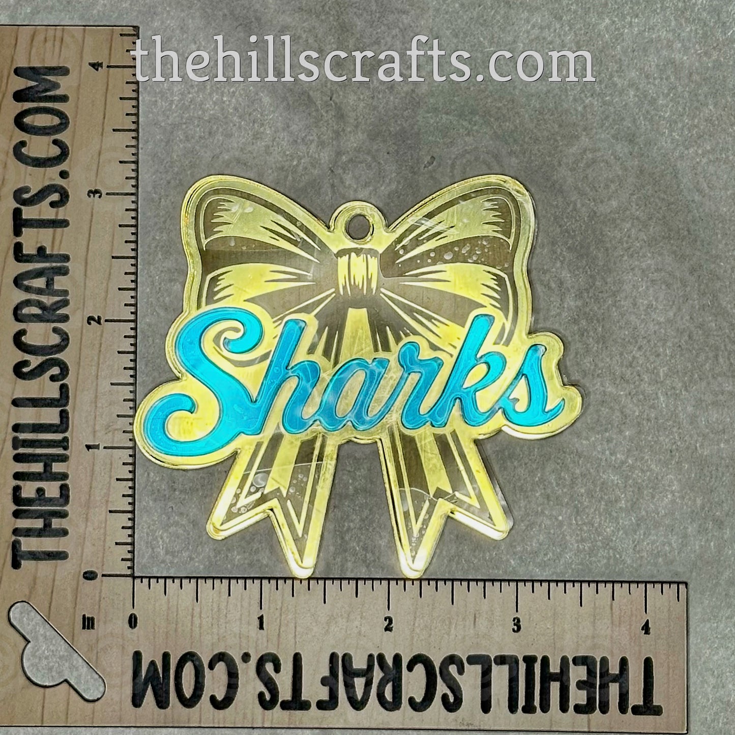 Custom Lined Bow - Stacked 2 Layer Acrylic Homecoming Trinket