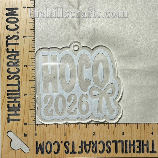 Hoco 2026 Homecoming Trinket - Mirror Acrylic Trinket - Homecoming Coquette
