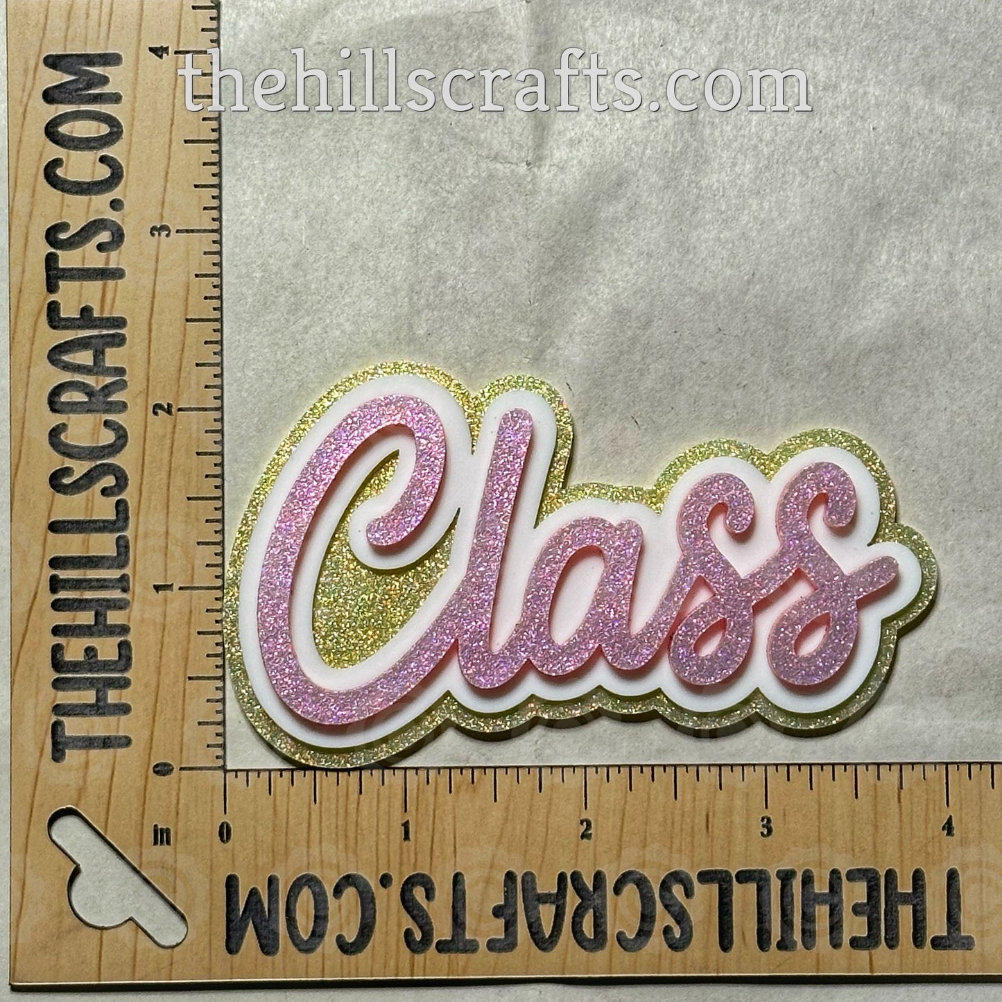 Class of Year 2027 - Cascade - Waterfall - Stacked 3 Layer Acrylic Flower Centers