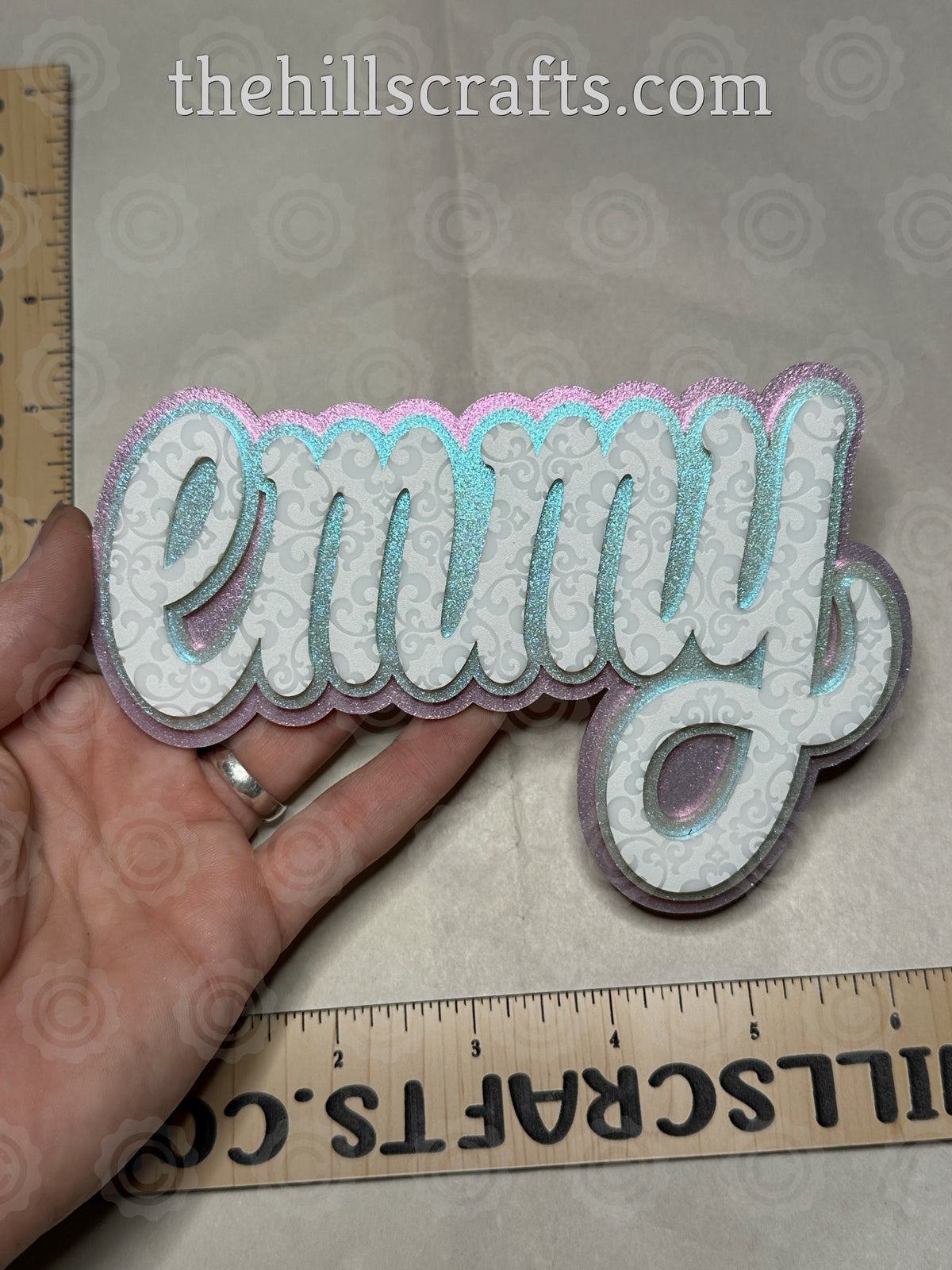Custom Name - Mum Center 3 Layer (three layer) Option