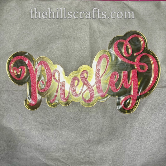 Custom Name - Mum Center  2 Layer Option
