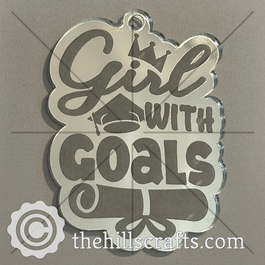 Girl with Goals - Senior - Graduate Diploma Trinket