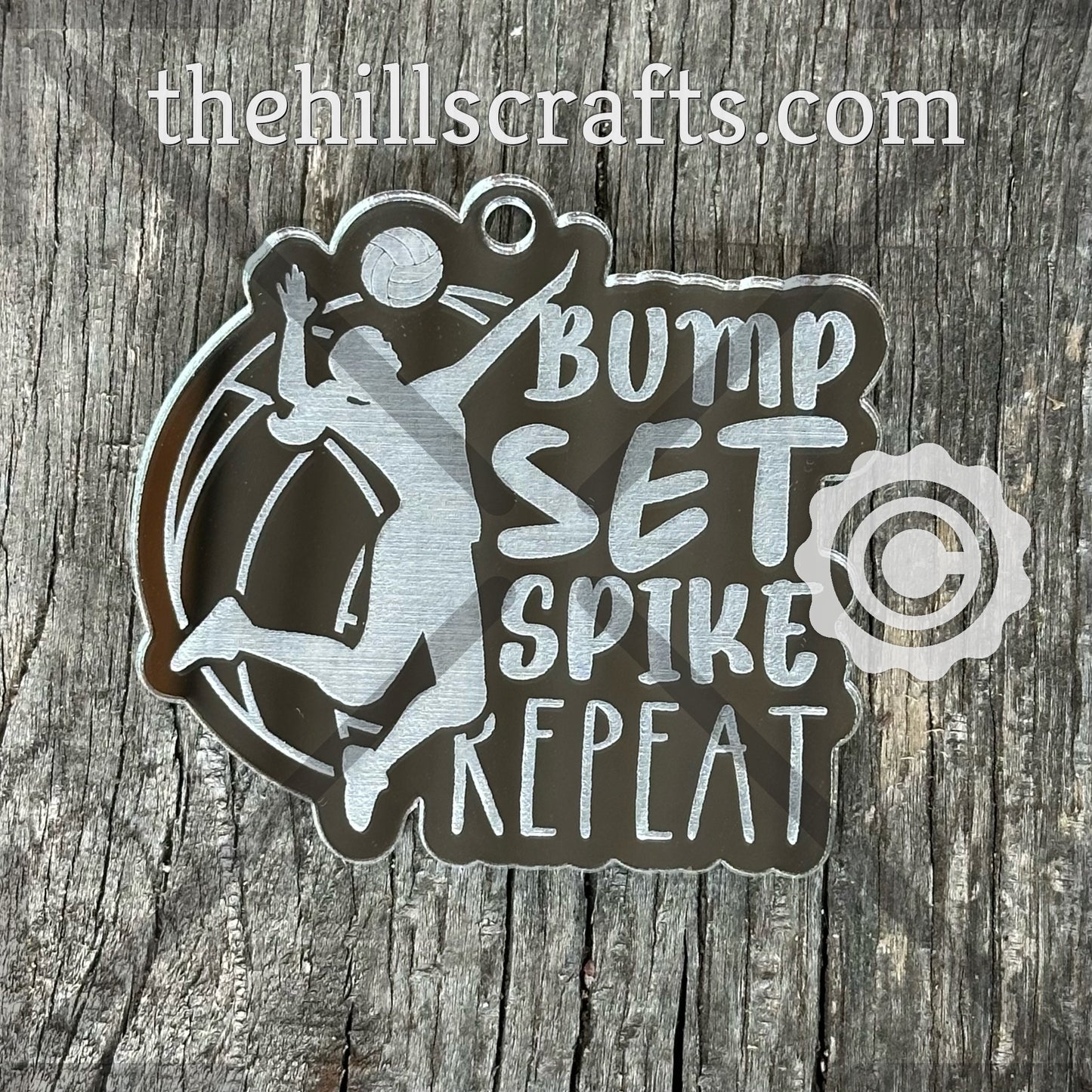 Volleyball Bump Set Spike Repeat Trinket