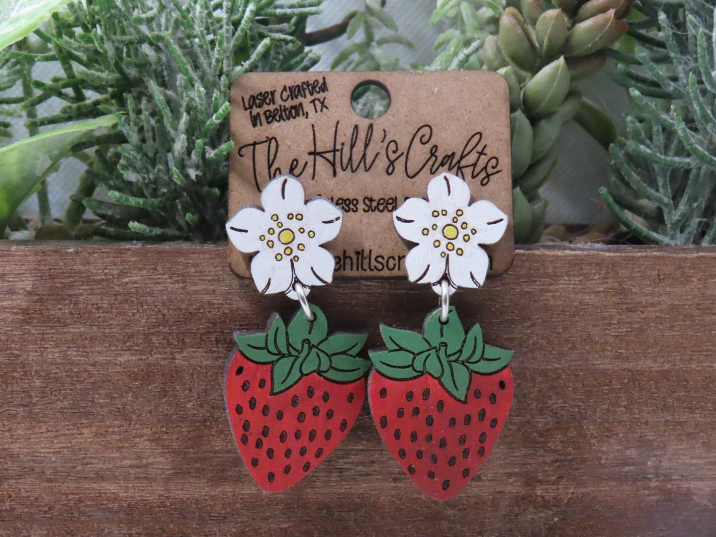 Strawberry Dangle Earrings