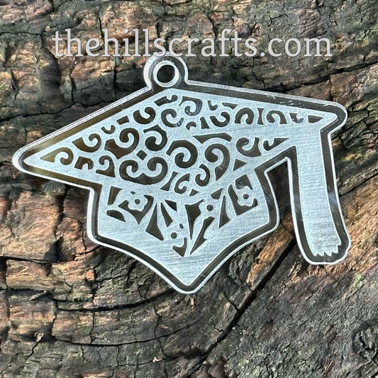 Senior Grad Cap Scroll Trinket