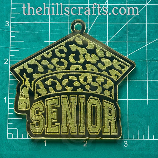 Graduation Cap Grad Cap Leopard Senior Trinket