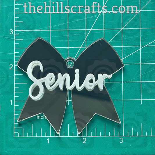 Bow - Senior - Stacked 2 Layer Acrylic Homecoming Trinket