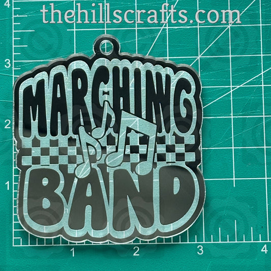 Marching Band Homecoming Trinket - Mirror Acrylic Homecoming Trinket