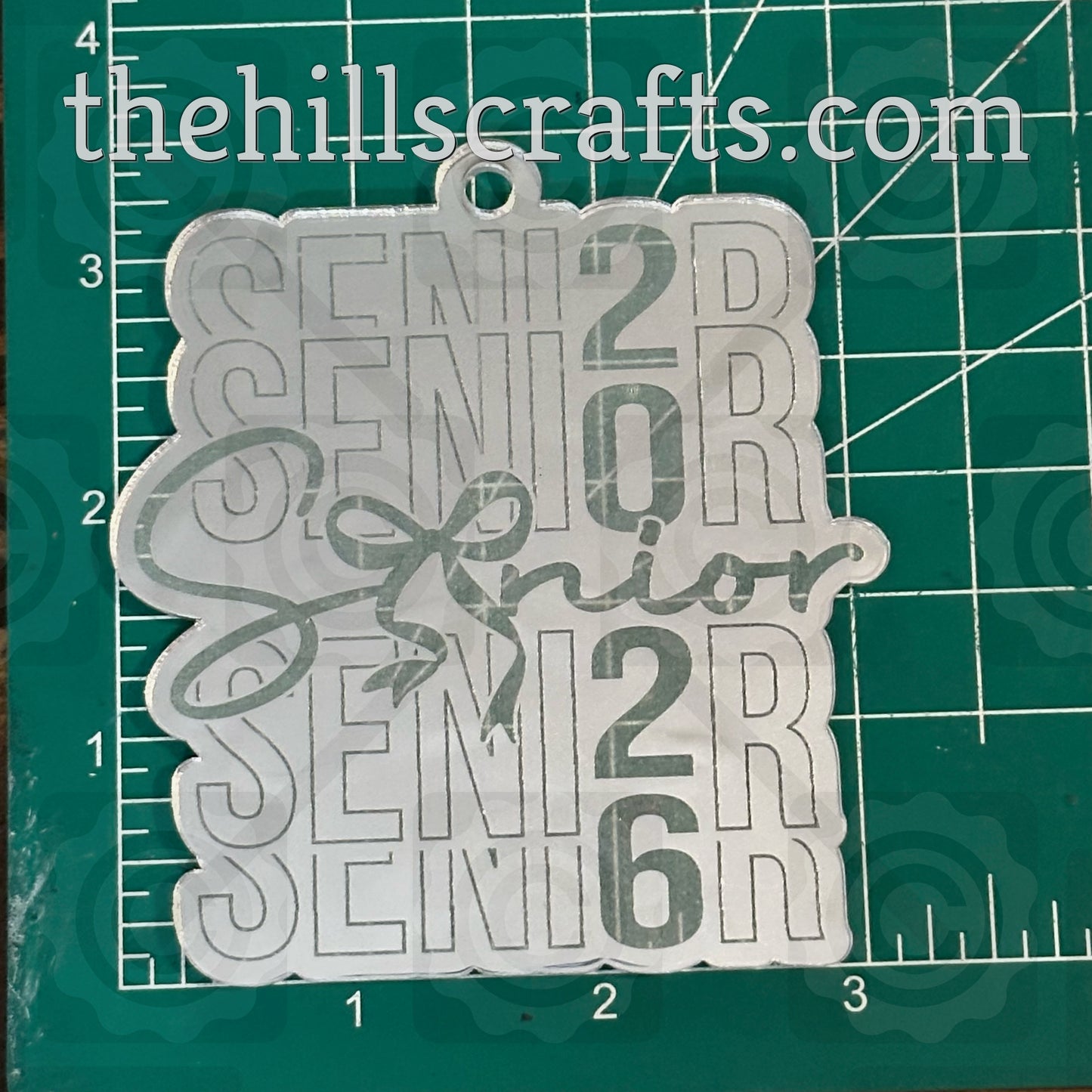 Senior 2026 with Bow - Homecoming Trinkets - Mirror Acrylic Trinket