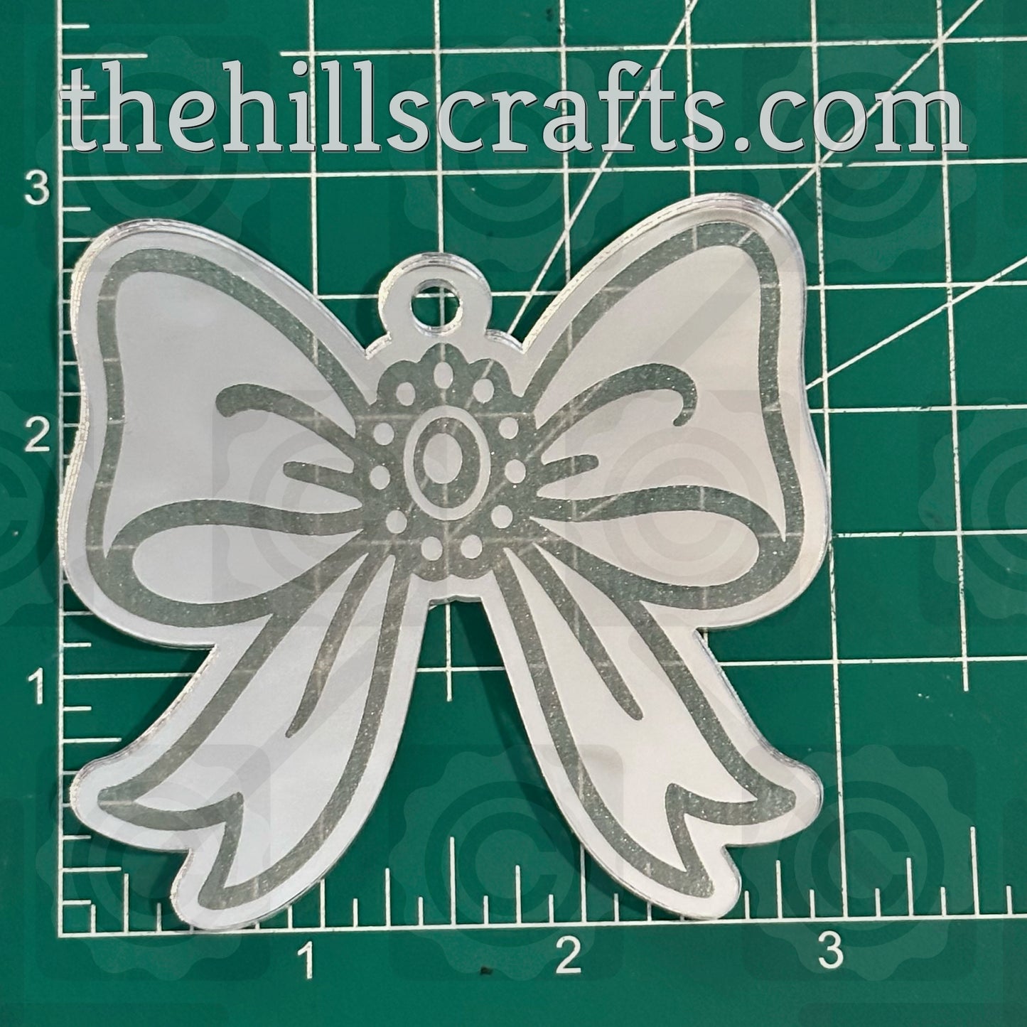 Decorative Bow Homecoming Trinket - Mirror Acrylic Trinket
